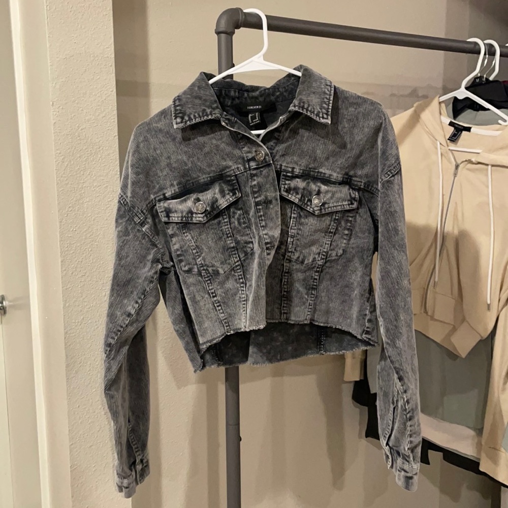 Forever 21 black jean jacket